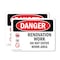 Signmission Renovation Work Do Not Enter Work Area Danger Sign, Plastic, 10in W x 7in L, 2PK OS-2PACK-DS-P-710-L-1752 - alternate 1